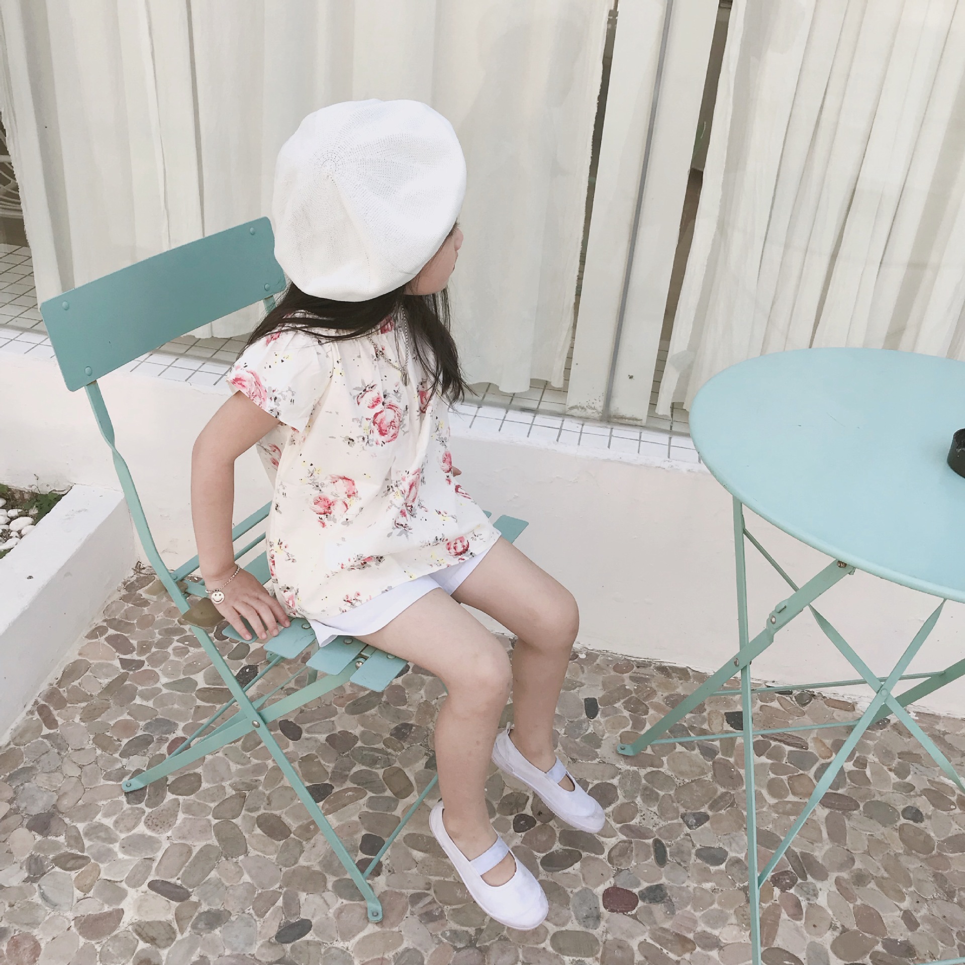 Spike Girls Summer Cotton Doll Áo sơ mi hoa mỏng Áo không tay Phong cách đồng quê - Áo sơ mi sơ mi bé gái đẹp