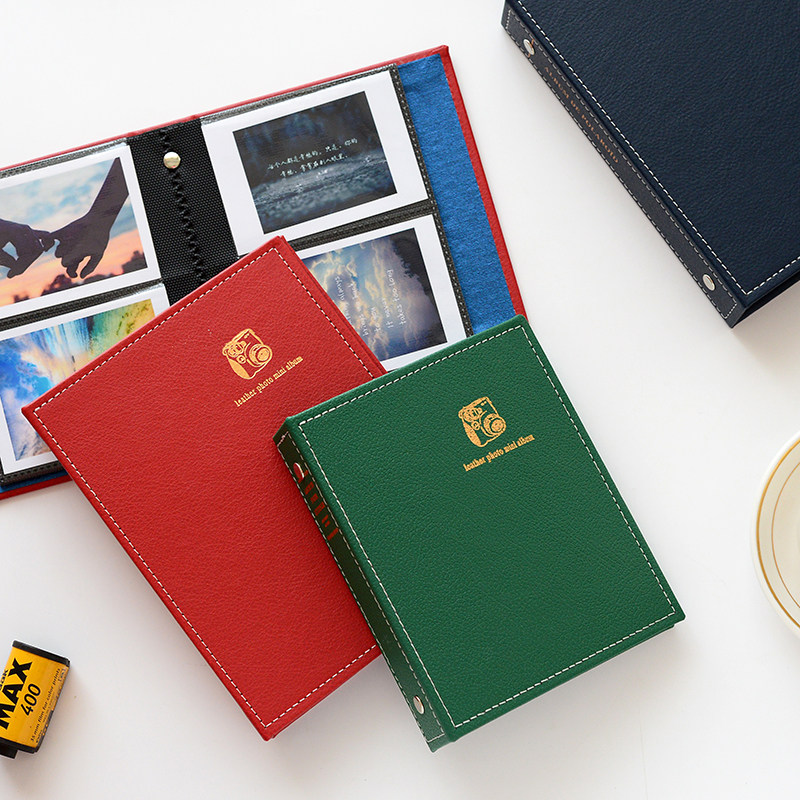 Clapping up with a comic book mini photo 3 inches 4 inches 5 inches Family Shadow Collection Commemorative album Inserted Leather Mini