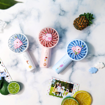 Mini handheld fan cute flute loves playing mini convenient USB fan