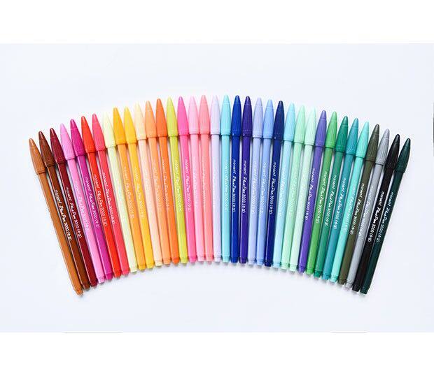 South Korea Muna Beauty monami3000 Fiber Pen Waterborne Colored Pen PEN WATER COLOR HOOK LINE PEN 36 COLOR SUIT