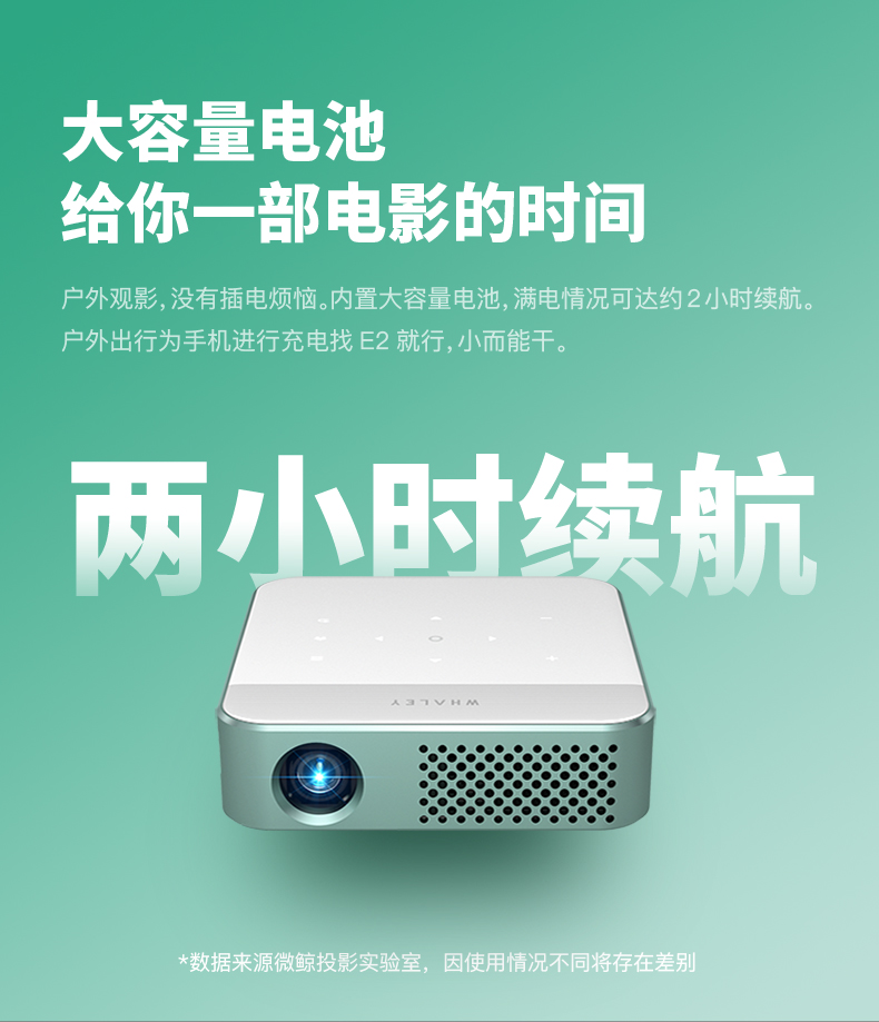 Micro cá voi máy chiếu E2 nhà mini cầm tay HD rạp hát tại nhà wifi không dây mini điện thoại di động chiếu - Máy chiếu may chieu