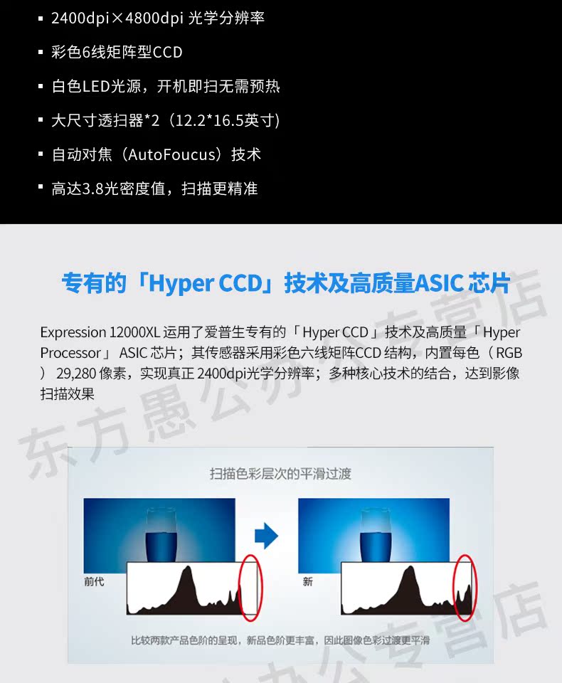 Epson 12000XL khổ lớn Máy quét tài liệu hình ảnh A3 màu HD 11000XL nâng cấp