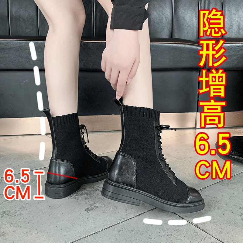 Martin Boots Woman 2021 New Women Boots Children Short Boots Women's Spring Autumn Single Boots Inner Heightened Women Shoes Ins Slim Boots