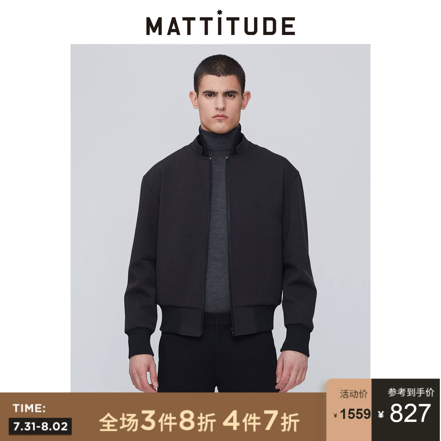 Magmode nổi tiếng MATTITUDE áo khoác cotton đen thu đông - Bông
