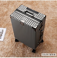 Темно-серая прямоугольная модель [стальное усиление гвоздя + защита от кражи с двойным паролем]