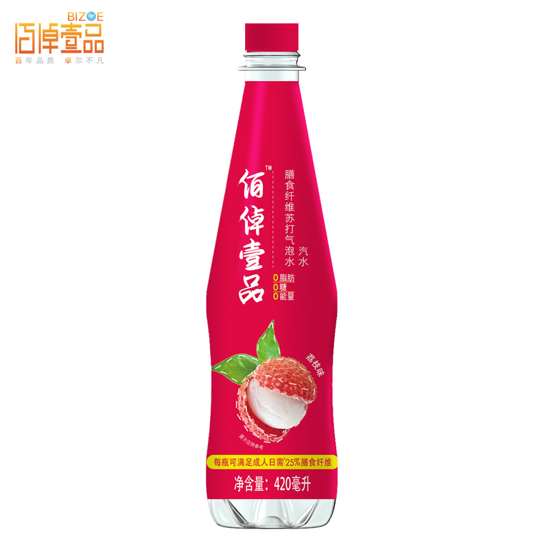 BIZOE佰倬壹品膳食纤维苏打水气泡水无糖无脂无能量饮料整箱批发