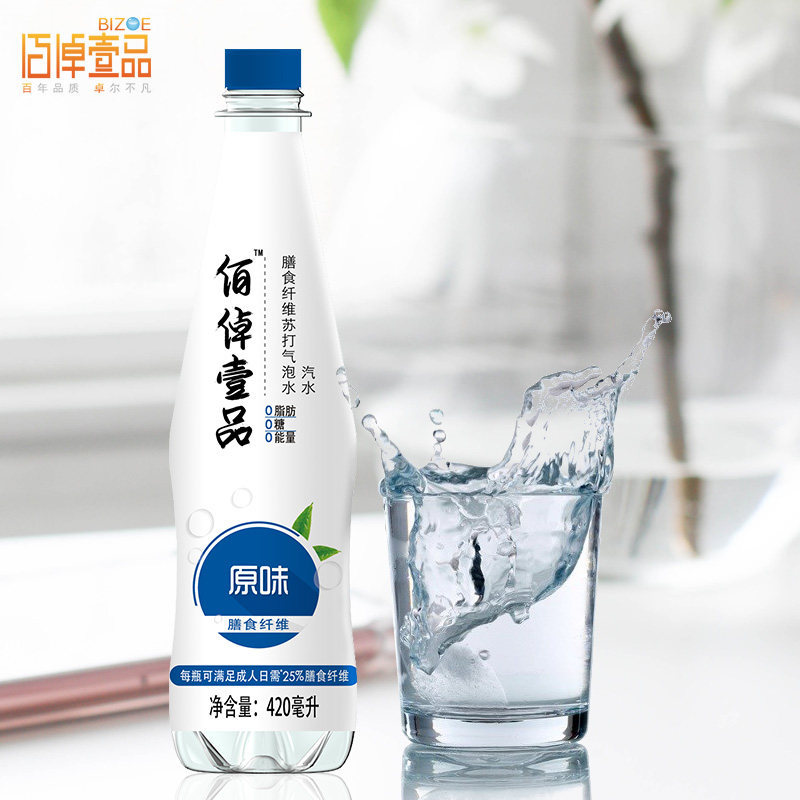 健力宝出品 佰倬壹品 无糖膳食纤维苏打水 420ml*4瓶 天猫优惠券折后¥6.8包邮(¥26.8-20)