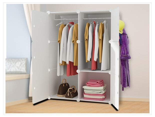 Phân loại xếp lớp kết hợp gia đình gỗ hạt phòng ngủ đô thị tủ quần áo sinh viên đại học đơn giản lắp ráp tủ quần áo khâu tủ nhựa giá rẻ