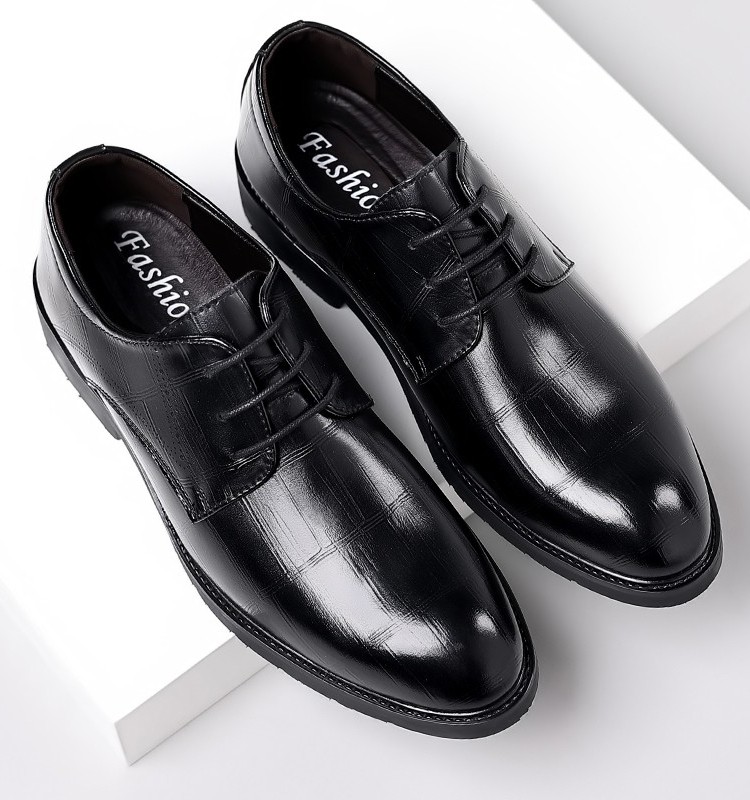 Autumn Suit Leather Shoes for Men, Business Formal Wear, Genuine Leather, Soft Sole, Breathable, Casual, British Style, Pointed Toe, Soft Leather, Groom's Wedding Shoes