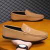 2025 New Summer Loafers for Men, Korean Style Trendy Soft-Soled Slip-On Casual Versatile Slip-On Lazy Leather Shoes