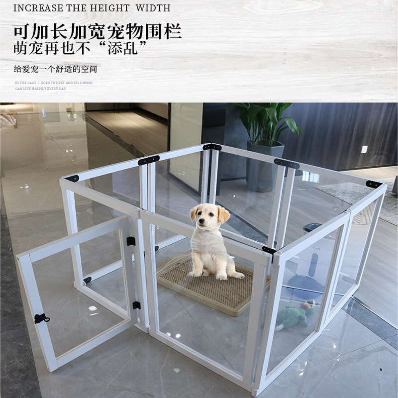 Dog Cage Subwoody Pet Indoor Firewood Dog Teddy Medium Small Dog Fence Home With Toilet Isolated Cat Rabbit Cage