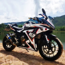 Apply Honda CBR500R sticker retrofit appliquet full car anti-scraping cling film body patch prints pull-flower country tide