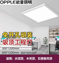 Opple Lighting surface-mounted panel light 300x1200mm600x1200mm ceiling hanging cable installation