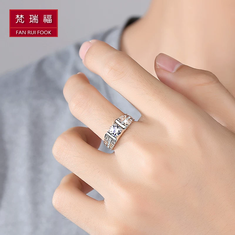 One size wedding ring, silver 925 sample, Japanese and Korean, style, 925 sample silver, on index finger