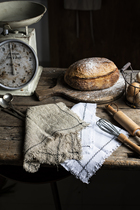 INS gourmet photography napkin coarse hemp washed wool edge props do old texture square towel two color
