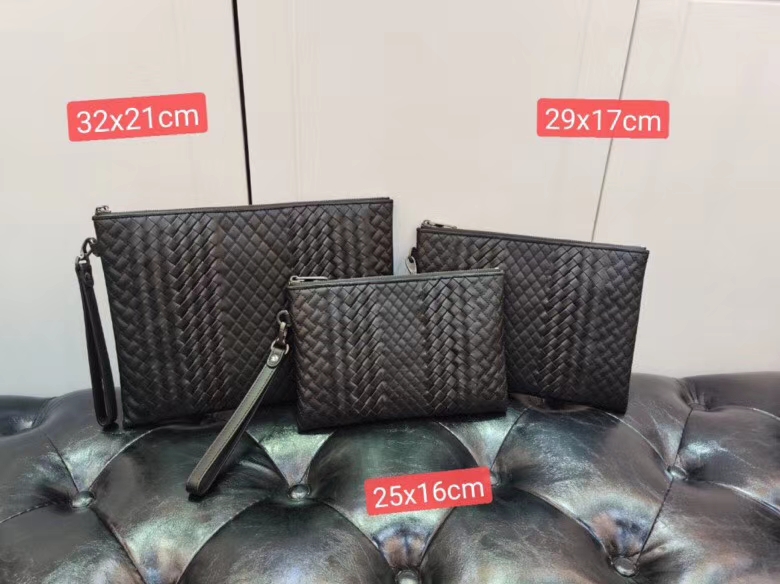 Fetal Cow Leather Woven Envelope Bag Men 2022 New Fashion Business Casual Atmosphere Men's Handbags