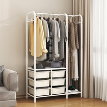 Floor-to-ceiling coat rack simple indoor balcony drying rack home bedroom removable storage clothes clothes hangers