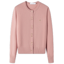 Wool] Navigare Italian small sailing pink sweater coat womens autumn new casual knitted cardigan