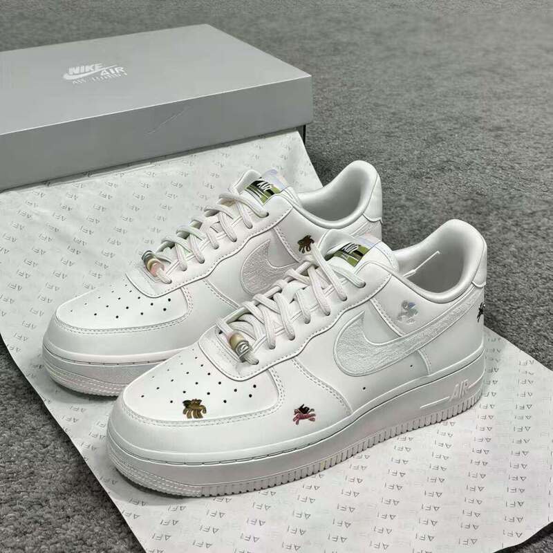 Nike Air Force 1 Genuine Nike Air Force 1 Retro Sneakers Breathable Low-Top Casual Women's Shoes
