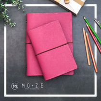 MOZE Mallow loose-leaf notebook Checkered notebook a5 thickened work notebook Practical hand account gift gift