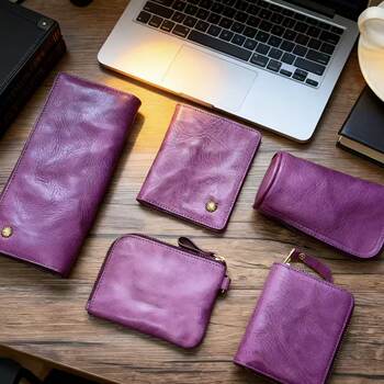 Moze genuine leather universal simple gift wallet
