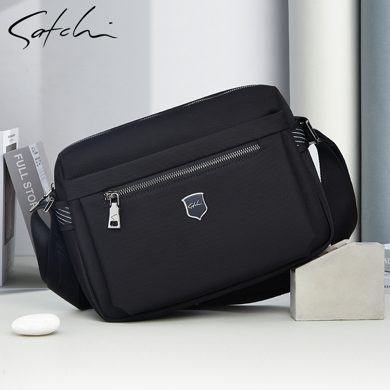 Sachi Men's Bag Shoulder Bag Crossbody Bag Large Capacity Business Casual 2026 New Official Authentic Men's Canvas Bag