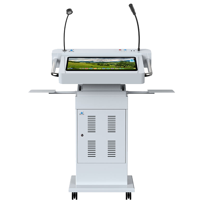 Speech Desk Multimedia Electric Intelligent Conference Teacher Speaking Desk Chair Desk Chair Touch Screen Built-in Wifi