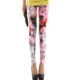 . Xuân-Hè 2019 legging in họa tiết nữ mỏng màu thời trang mặc thời trang bó sát màu graffiti đã chín điểm mỏng - Quần tây thường