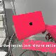 쉘 apt MacBook Apple Laptop Air13 보호 케이스 M4 Rose Red Pro16/14/15 방지 소프트 케이스