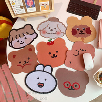  Korean version of ins cartoon bear mouse pad cute computer student office non-slip waterproof thickened creative table cushion
