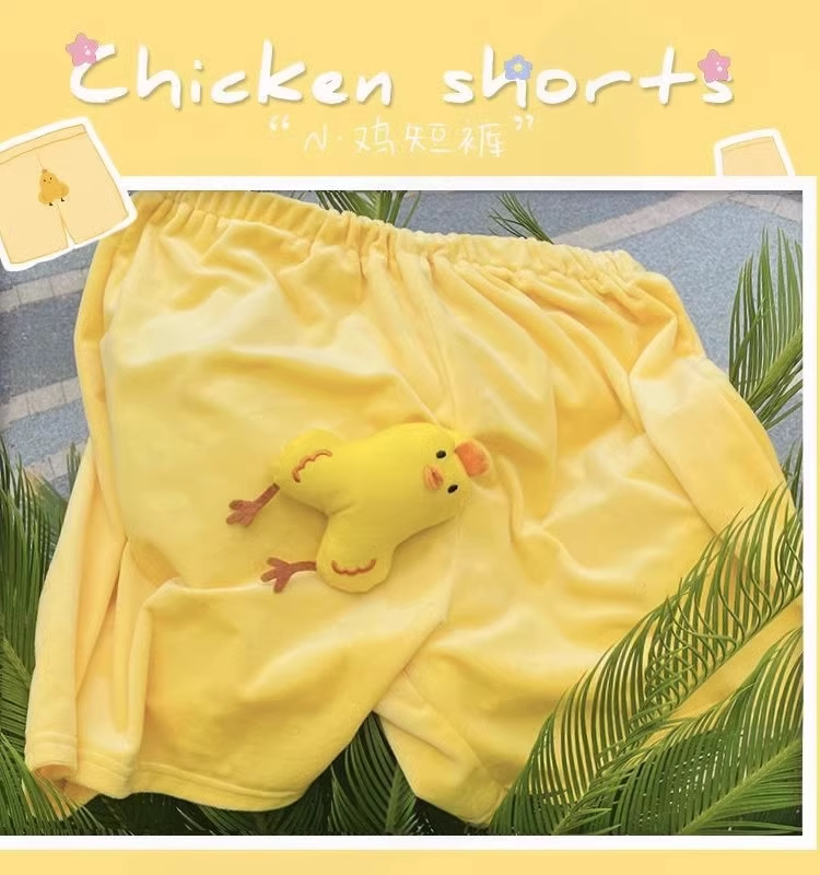 Funny Stretchable Chick Shorts, Cute and Squeaky, Glow in the Dark, for Boys in Summer, Gift for Boyfriend Funny Stretchable Chick Shorts, Cute and Squeaky, Glow in the Dark, for Boys in Summer, Gift for Boyfriend