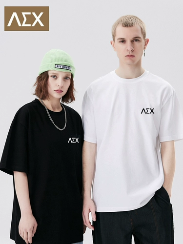 Хлопковая летняя футболка с коротким рукавом, тонкая парная одежда для отдыха для влюбленных, оверсайз