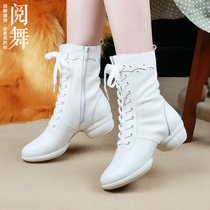 Reading dance leather dancing shoes square dance shoes womens soft bottom four seasons with dance shoes sailors dance shoes jazz dance boots