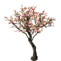 Simulation jade orchid tree simulation fake flower tree large floor flower art solid wood artificial false plant tree open shop decoration