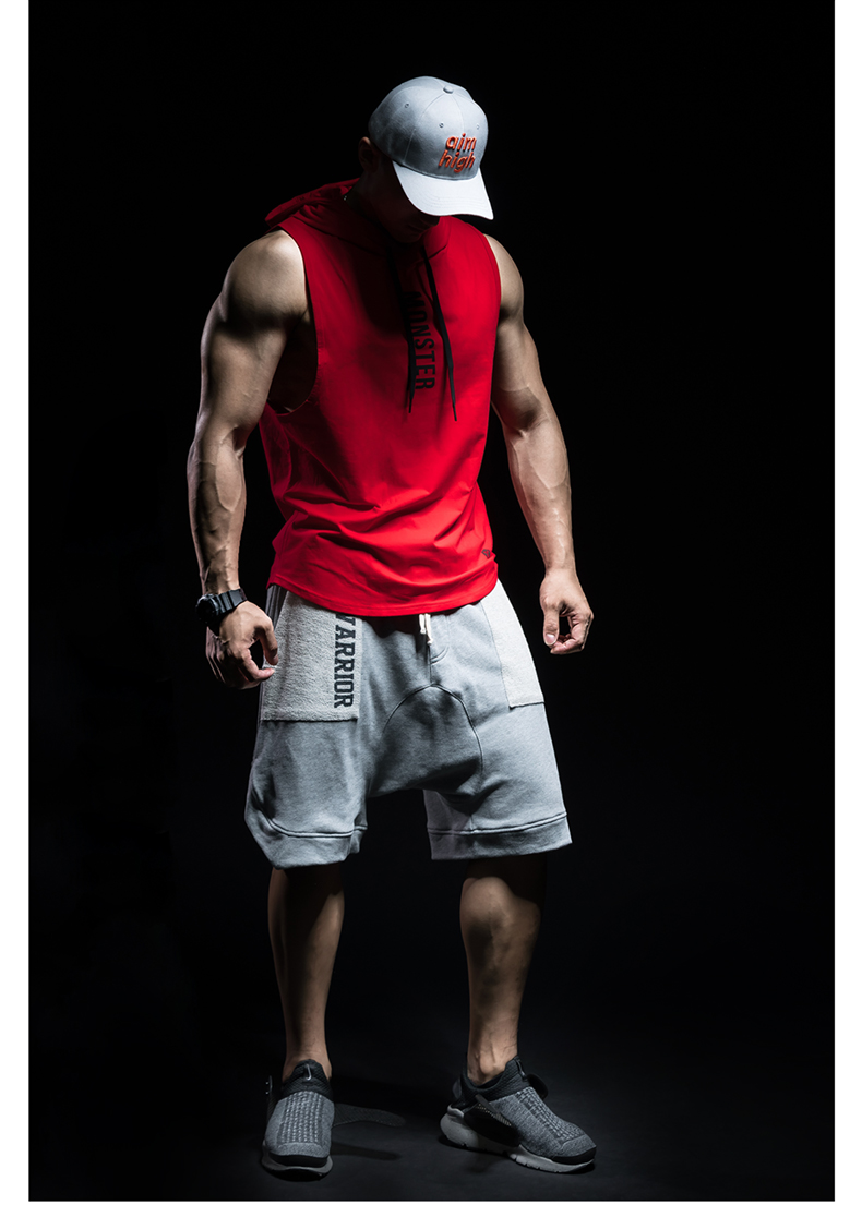 Monster Guardians Thể dục thể thao nam Quần short cotton - Quần thể thao quần short the thao nữ adidas