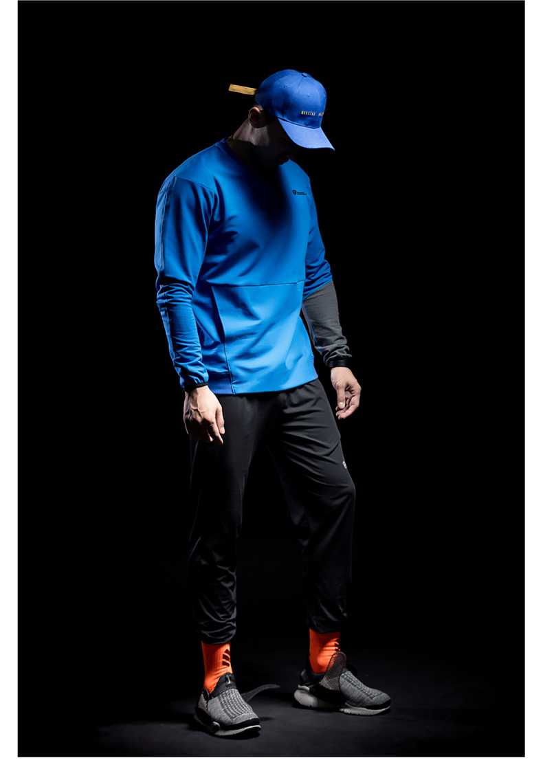 Monster Guardians Warrior Series Mùa xuân Thể thao Tương lai Blue Stitching Áo thể dục cao cổ - Thể thao lông cừu / jumper áo hoodie gucci