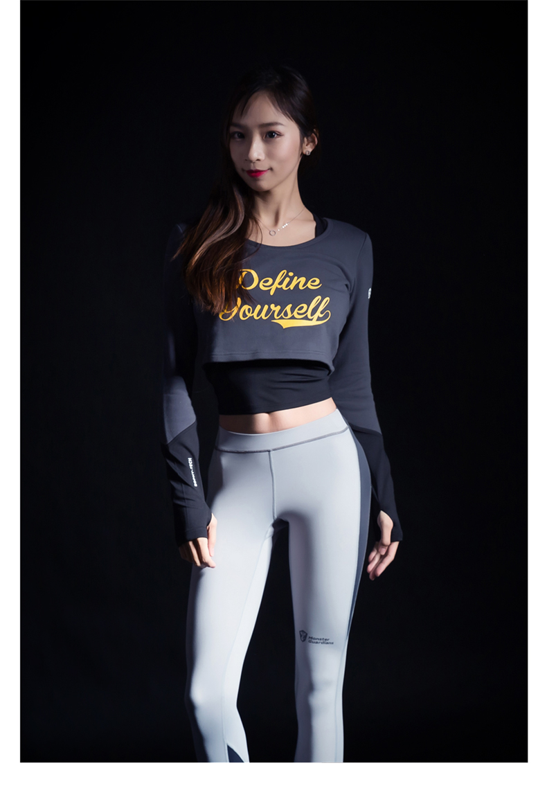 Monster Guardians Phụ nữ chồng chéo áo thể thao đa chiều mỏng - Thể thao lông cừu / jumper áo nỉ nữ form rộng
