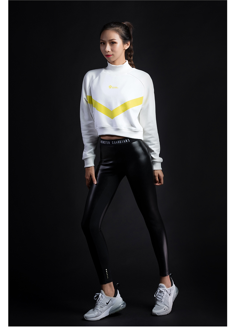 Monster Guardians Women Spring Fitness Áo trắng Áo thun giản dị - Thể thao lông cừu / jumper áo hoodie dạ quang kun