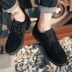 Giày công cụ nam thấp 2018 mùa thu mới giày da đầu lớn Anh Hàn Quốc làm việc bình thường Giày thủy triều Martin giày sneaker nam trắng Giày thấp