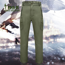 Freeman waterproof shark skin outdoor fleece assault pants mens autumn and winter warm thick ski soft shell trousers