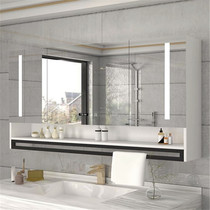 led one bathroom mirror Wall Wall vanity mirror toilet vanity mirror glass mirror simple separate hotel bathroom