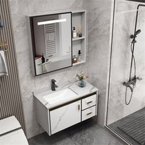 Ceramic simple bathroom cabinet washbasin combination Wall Wall washbasin wash basin integrated toilet