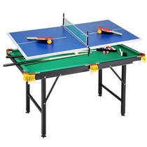 Interactive game foldable indoor table tennis table double home multifunctional parent-child two-in-one pool table large