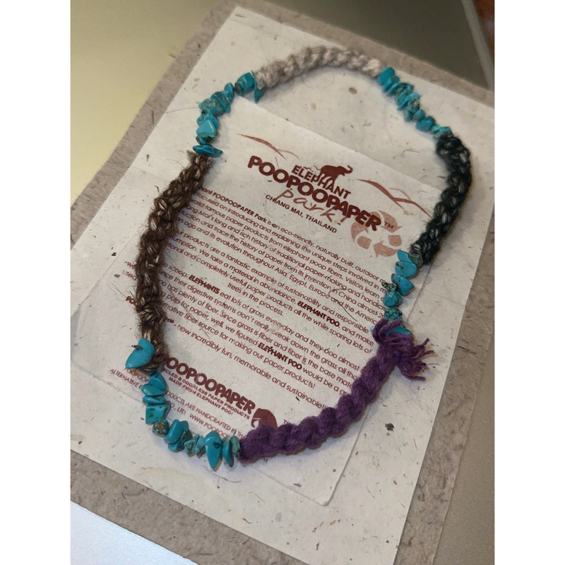 Good Luck Tibetan Yak Wool Braided Turquoise Necklace