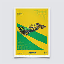 McLaren F1 Monaco Grand Prix 2024 Senna Livery Poster Norris Piastri