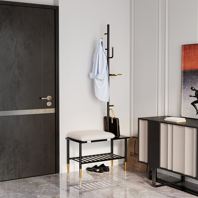 Light luxury can sit and change shoe stool home door living room porch entry creative multi-functional soft bag cloakroom change shoe stool