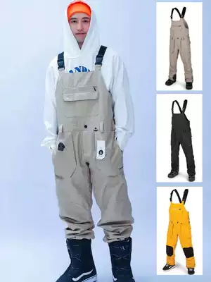 Spot VOLCOM Diamond baby bag snow pants men and women with the same ski pants one-piece waterproof
