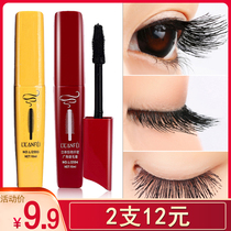 Lilan Fei mascara large capacity thick curl long waterproof yellow fat European and American big brush head Beginner makeup