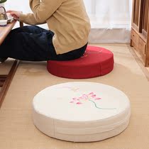Removable and washable round mat cushion futon Tatami mat Household floor sitting living room floor meditation meditation worship Buddha mat