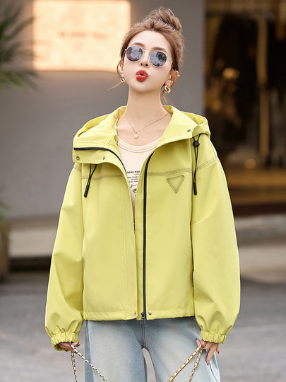 工装减龄短外套女连帽韩版2025秋季新款休闲百搭显瘦超好看夹克